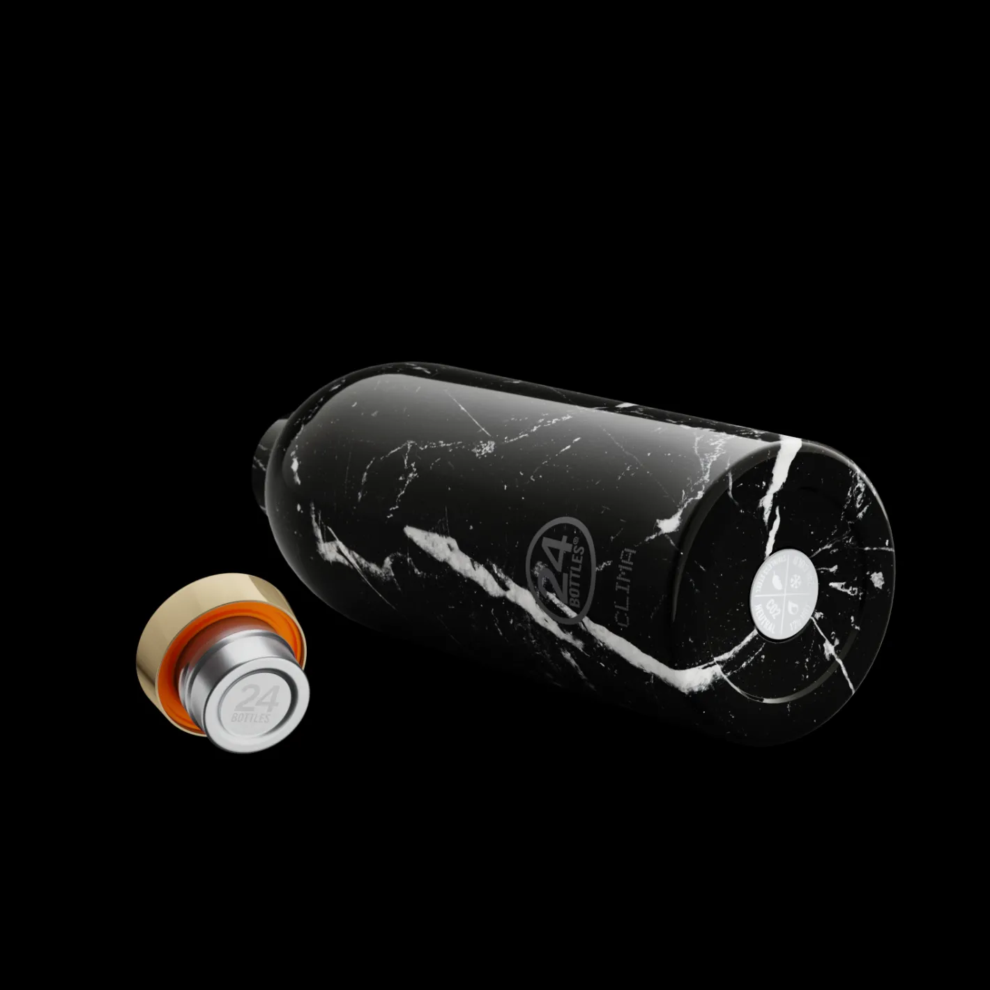 Black Marble 850 ml>24 Bottles Hot