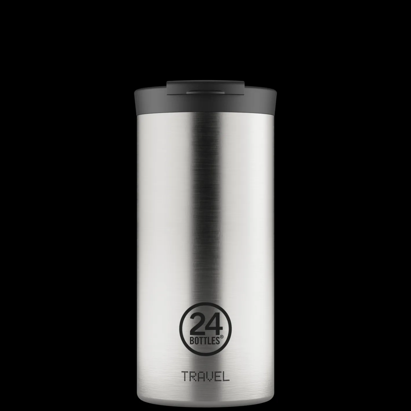 Brushed Steel 600 ml>24 Bottles New